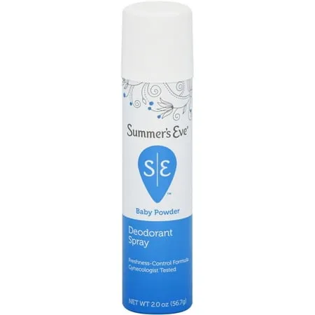 Summer's Eve Deodorant Spray Baby Powder