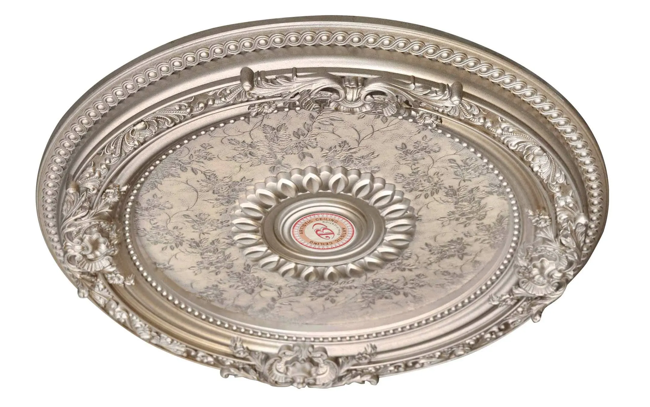 AFD Petite Round Champagne Ceiling Medallion 24 inch Diameter