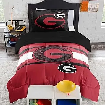 Northwest NCAA Georgia Bulldogs Comforter & Sham Set Twin/Twin XL