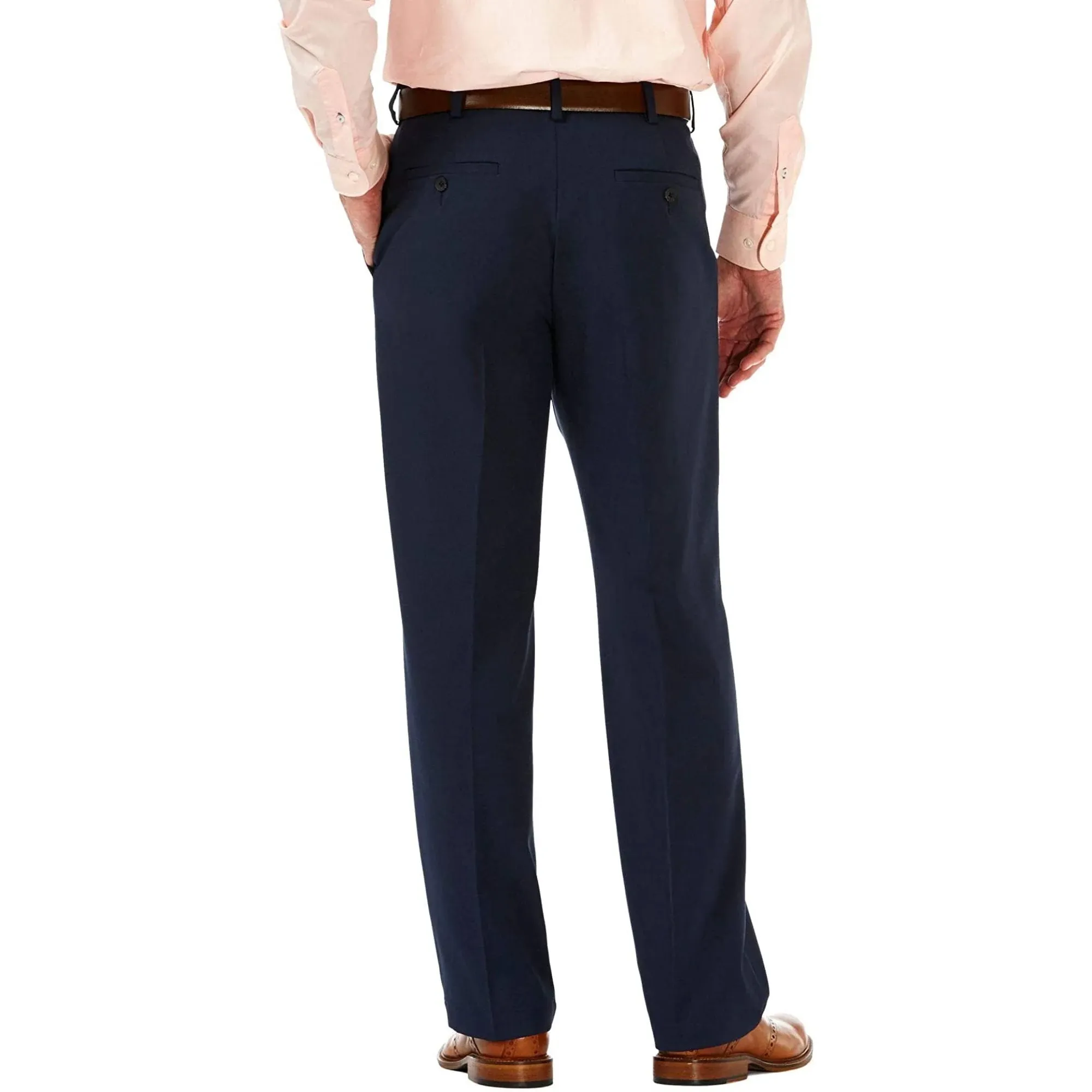 Haggar Men's Cool 18 Pro Classic Fit Pleat Front Hidden Expandable Waist Pant (Regular and Big & Tall Sizes)