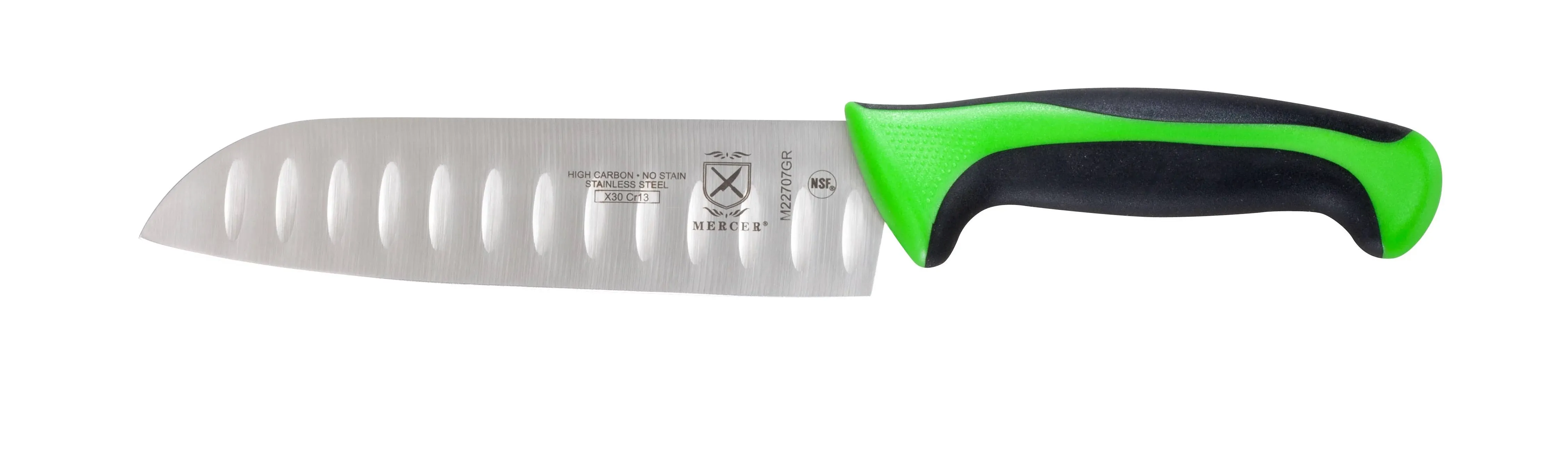 Mercer Cutlery Millennia 7&#034; Santoku Knife - Green