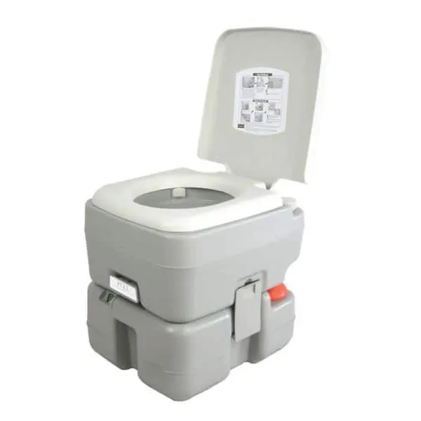 5.3 Gallon Portable Flushing Indoor Outdoor Travel Camping RV Toilet