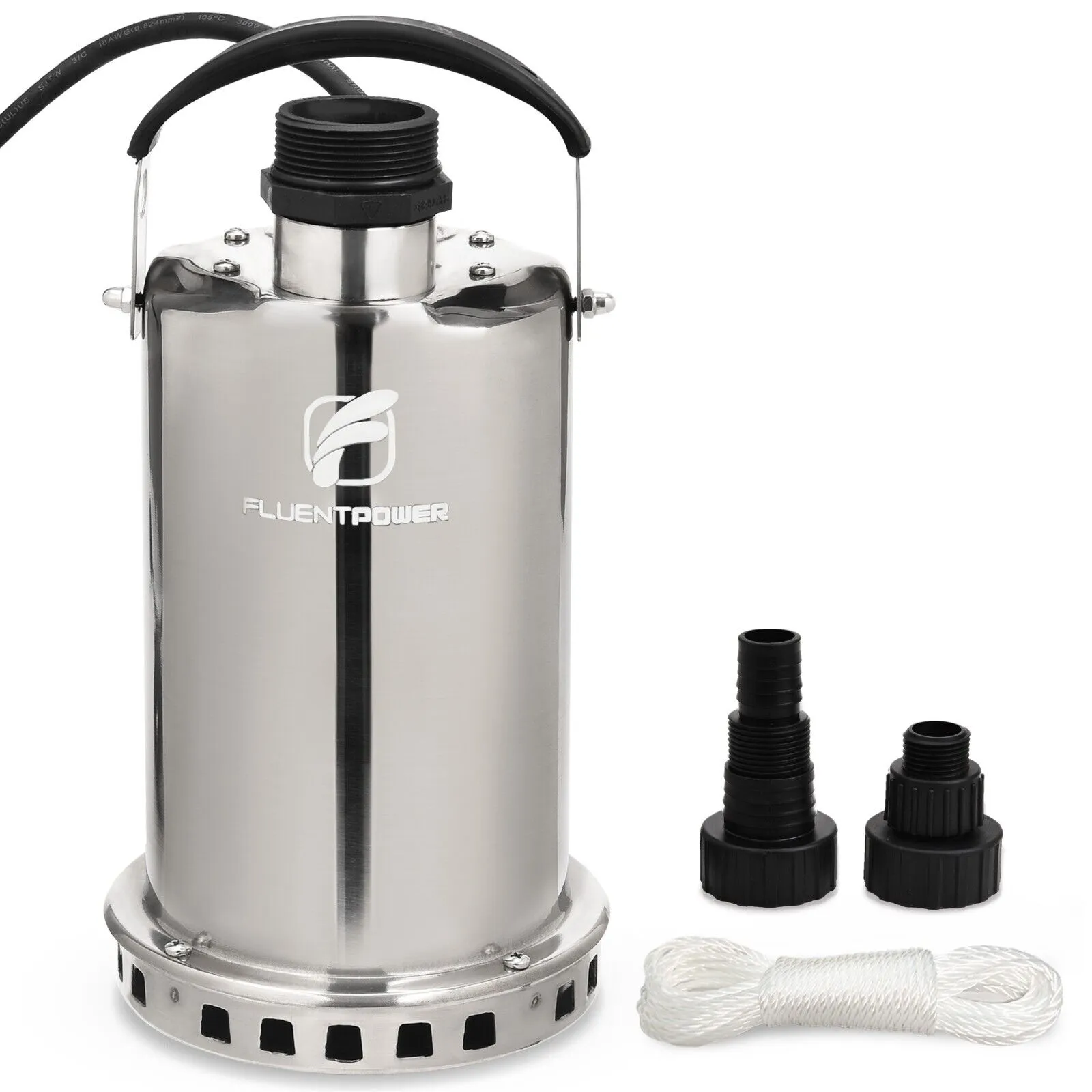 FLUENTPOWER 3/4HP 3300GPH Stainless Steel Submersible Sump Pump Manual Control  | eBay