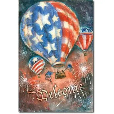 Red White and Balloon Toland Art Banner