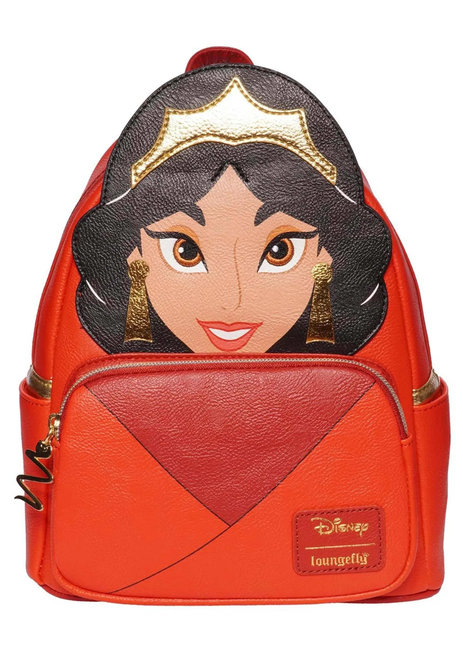 Loungefly Disney Aladdin Princess Jasmine Red Outfit Cosplay Mini Backpack