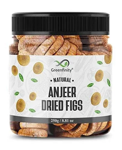 GreenFinity Premium Afghani Anjeer - 250g, Dried Figs, Fig / Afghanistan Anjir ...