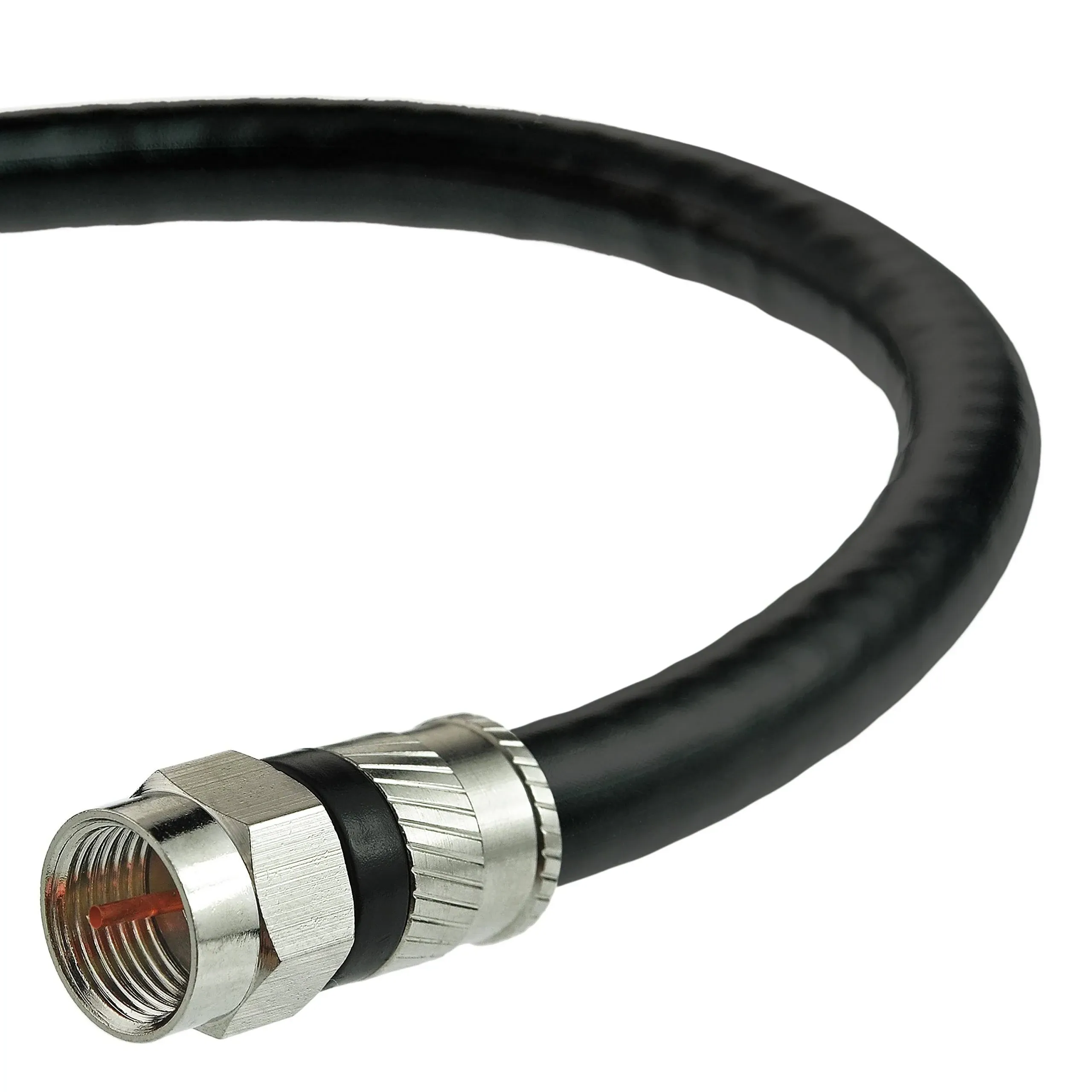 Mediabridge Coaxial Patch Cable (100 ft) Triple-Shielded, in-Wall Rated RG6 Cable with Compression Connectors