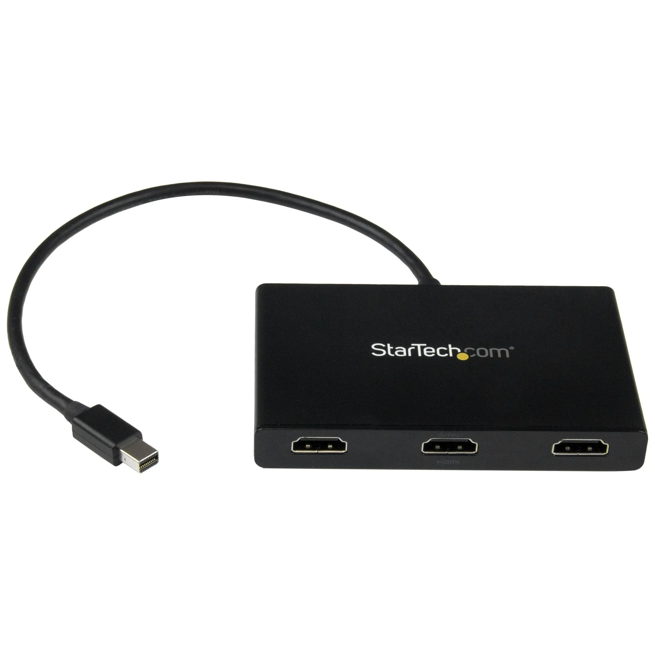 StarTech.com 3-Port Multi Monitor Adapter - DisplayPort 1.2 to 3x HDMI MST Hub - Triple 1080p HDMI Monitors - Extended or Cloned Display mode - Windows PCs Only - DP to 3x HDMI Splitter (MSTDP123HD) 