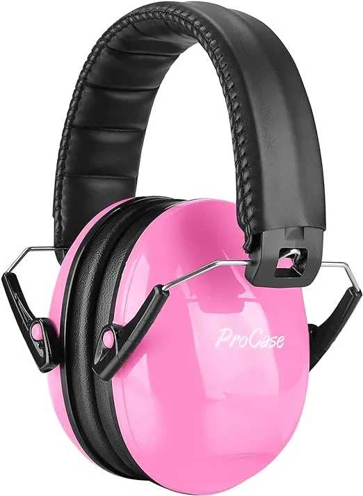 ProCase Noise Cancelling Headphones for Kids Toddler, SNR 27dB Noise Reduction Ear Muffs, Kids Ear Protection for Fireworks Autism, Sensory Headphones for Autistic Kids -Pink