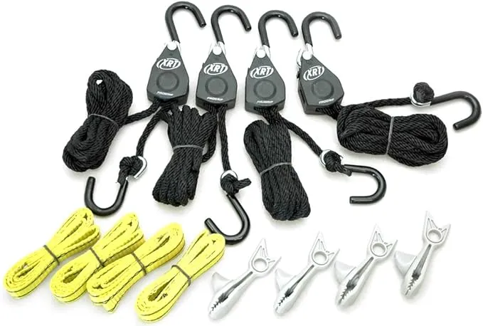 PROGRIP 921200 Cargo Tie Down and Transport Bundle: (4) XRT Rope L... FMBI Sales