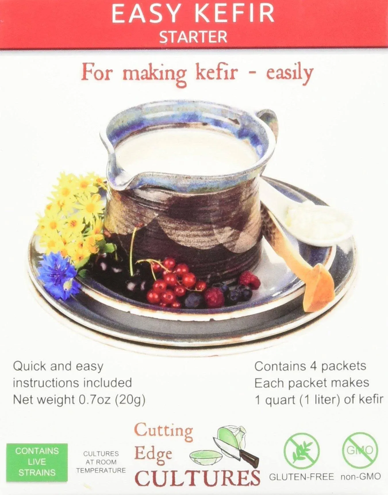 Cutting Edge Cultures Easy Kefir Starter Culture