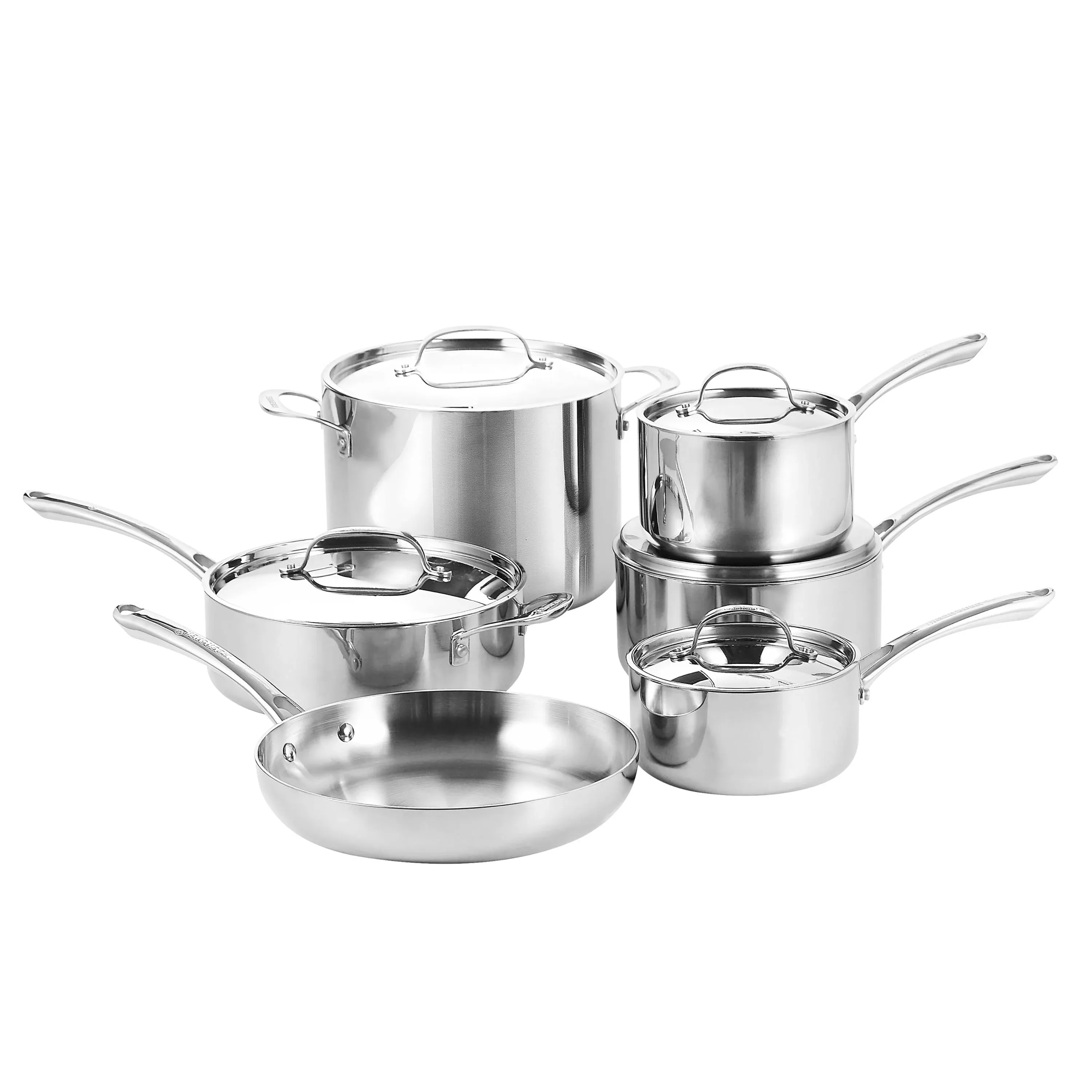 Bergner Tri-Ply 11 Piece Stainless Steel Cookware Set