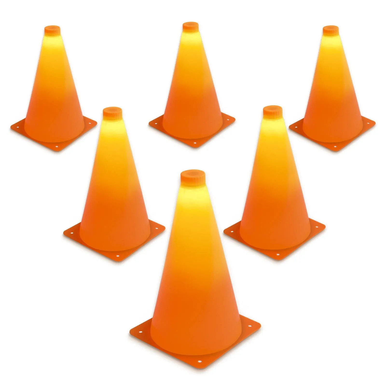 GoSports LED Light Up Sports Cones 6-Pack