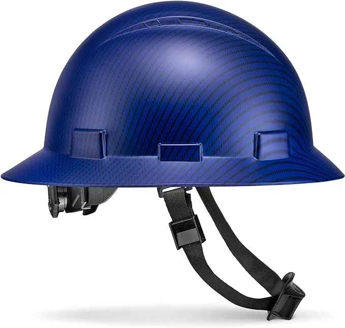 Acerpal Full Brim Hard Hat, Class C G & E, OSHA Construction Work Approved, Premium Carbon Fiber Design, Soft Padded 6 PT Adjustable Ratchet Suspension, Top Pad, Matte, Casco de construccion