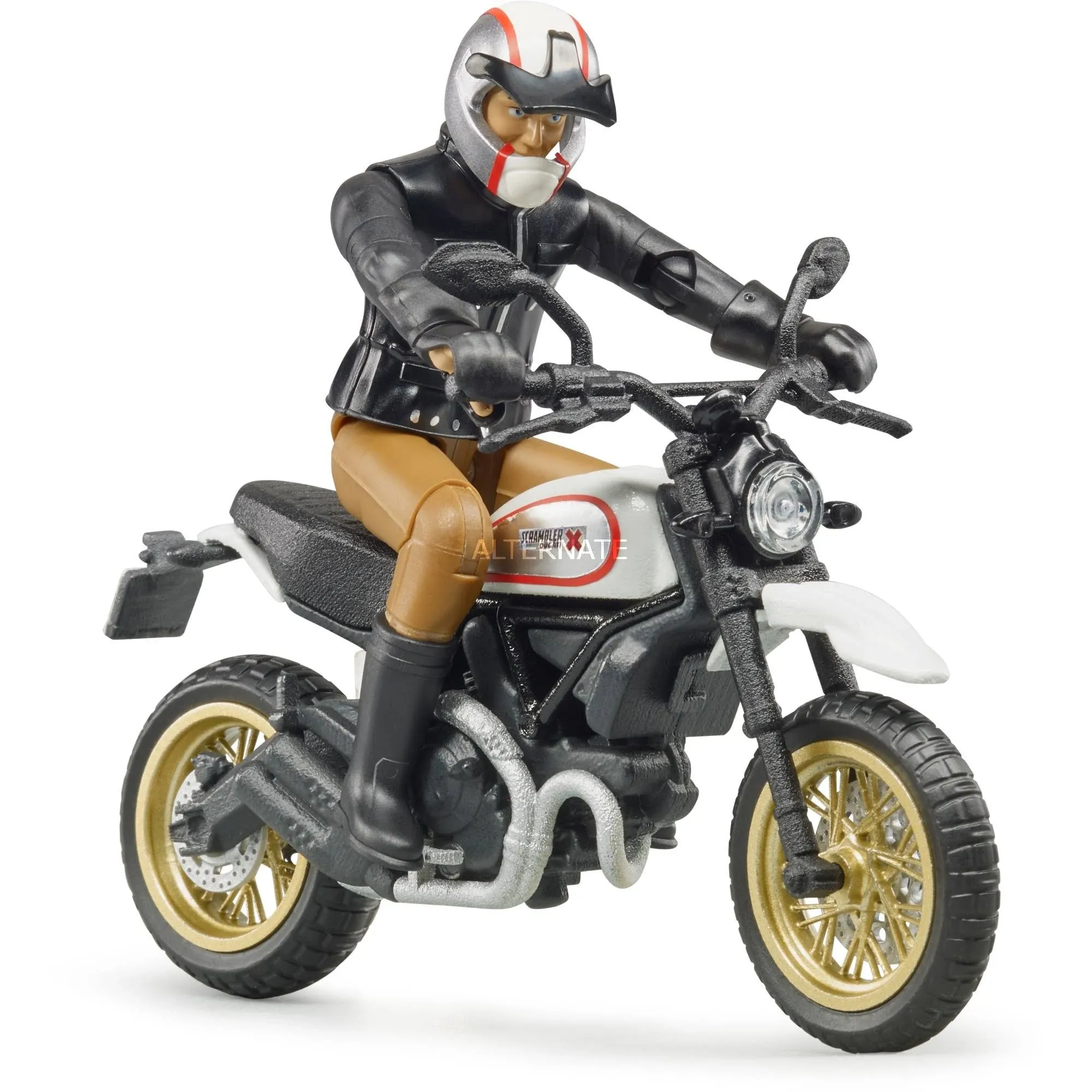 Bruder Scrambler Ducati Desert Sled with Driver