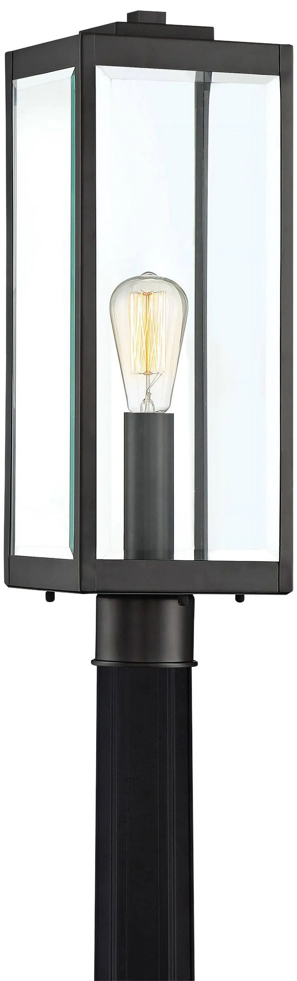 Quoizel One Light Outdoor Post Mount in Earth Black from the Westover collection - WVR9007EK