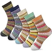 FYC Women Socks Winter - Gifts for Women - Warm Thick Soft Wool Socks Christmas Gifts Socks Cozy Crew Socks