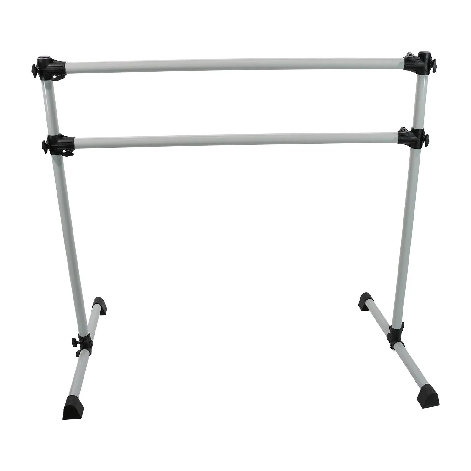 VitaBarre Prodigy Series: Modern Aluminum Double Bar Freestanding Ballet Barre 4-5 FT