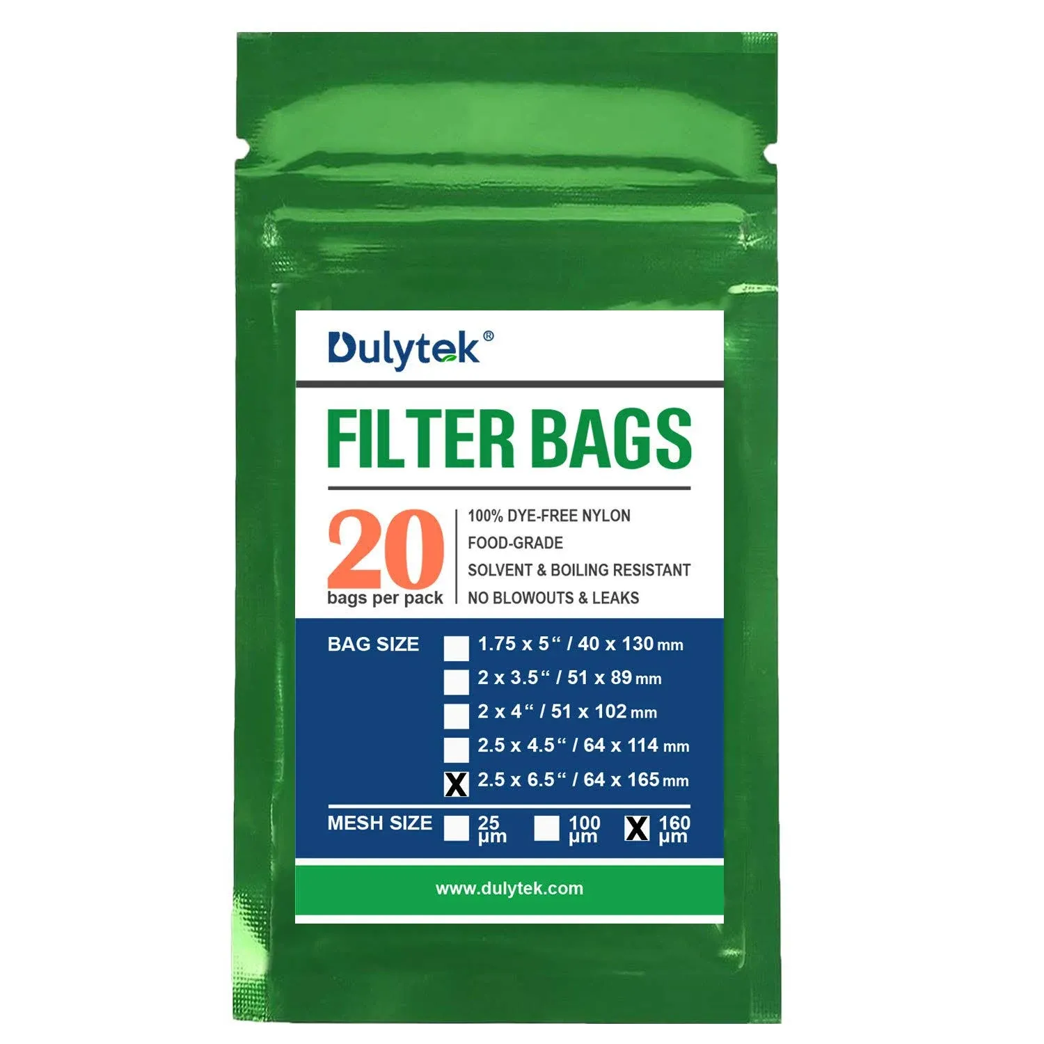 Dulytek® Premium Nylon Filter Bags, 2.5