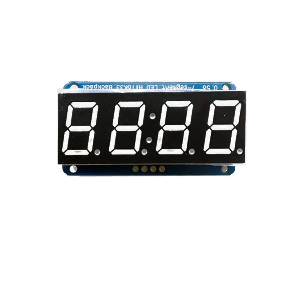 0.56" 4-Digit Tube LED Segment Display Module Red Common Anode HT16K33 Drive Chip Tube Clock Display for Arduino UNO R3