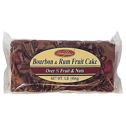 Jane Parker Fruitcake Bourbon & Rum Fruit Cake 1 Pound Loaf