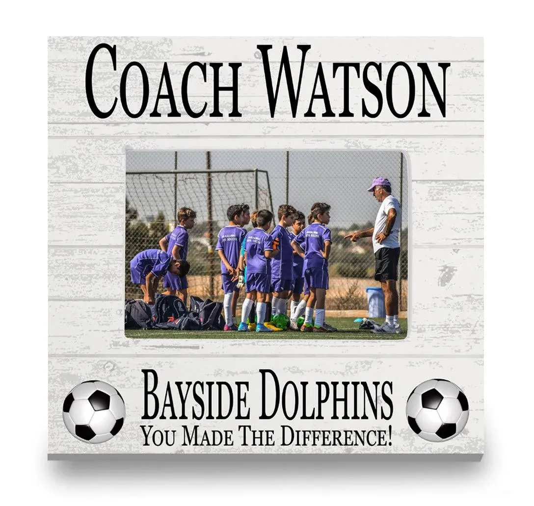 Coach Gift Plaque UPLOAD Your Photo - SELECT YOUR SPORT -