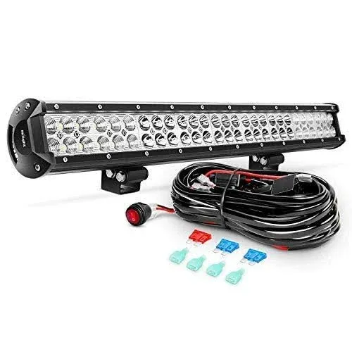 25Inch Offroad LED Work Light Bar Combo Flood Spot Truck 4WD OFFROAD +Wiring Kit