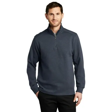 Port Authority Men s Slub Fleece 1/4-Zip Pullover. F295