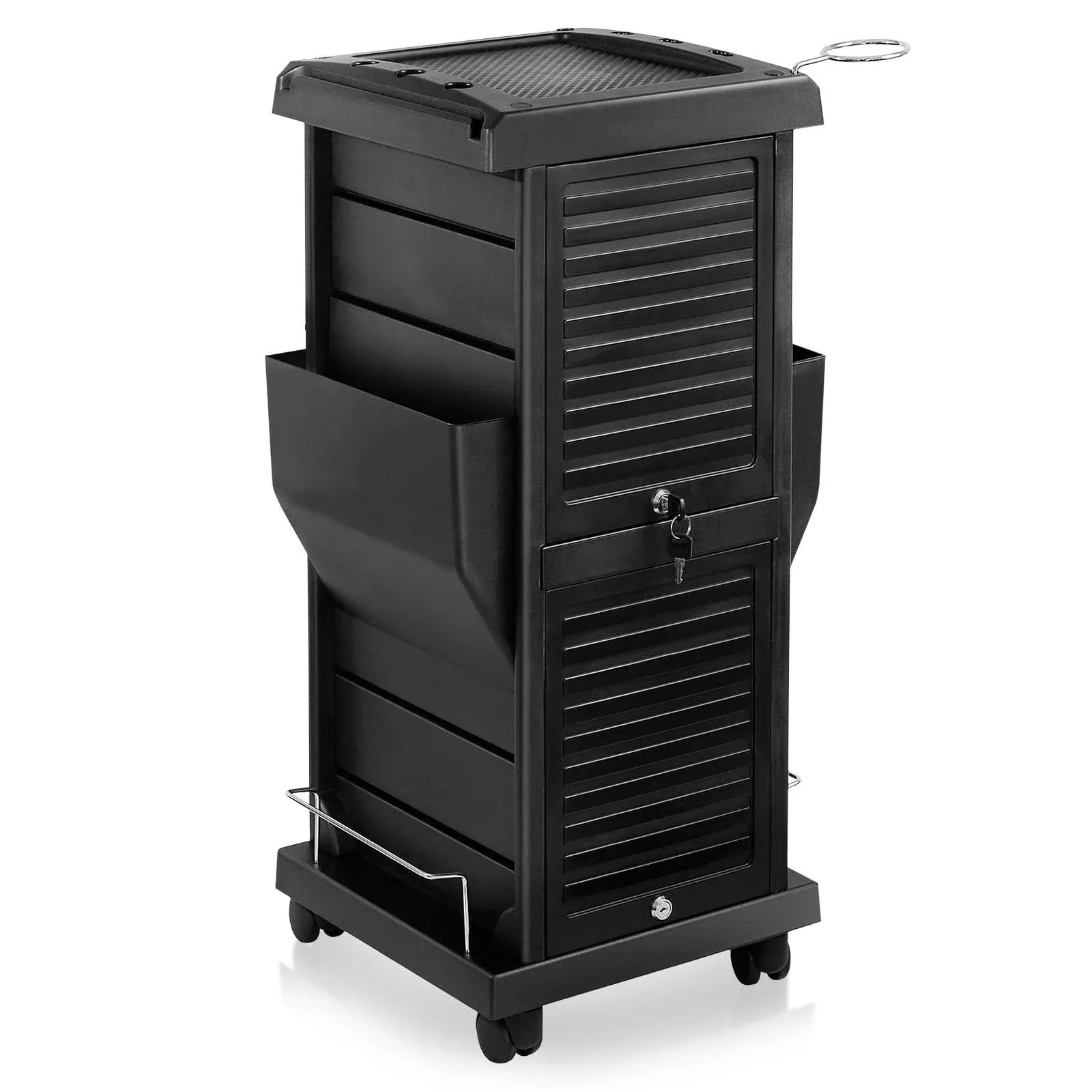 Hair Salon Trolley Mobile Cart Locking