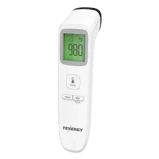 Tenergy No-Contact Infrared Forehead Thermometer, FDA Cleared