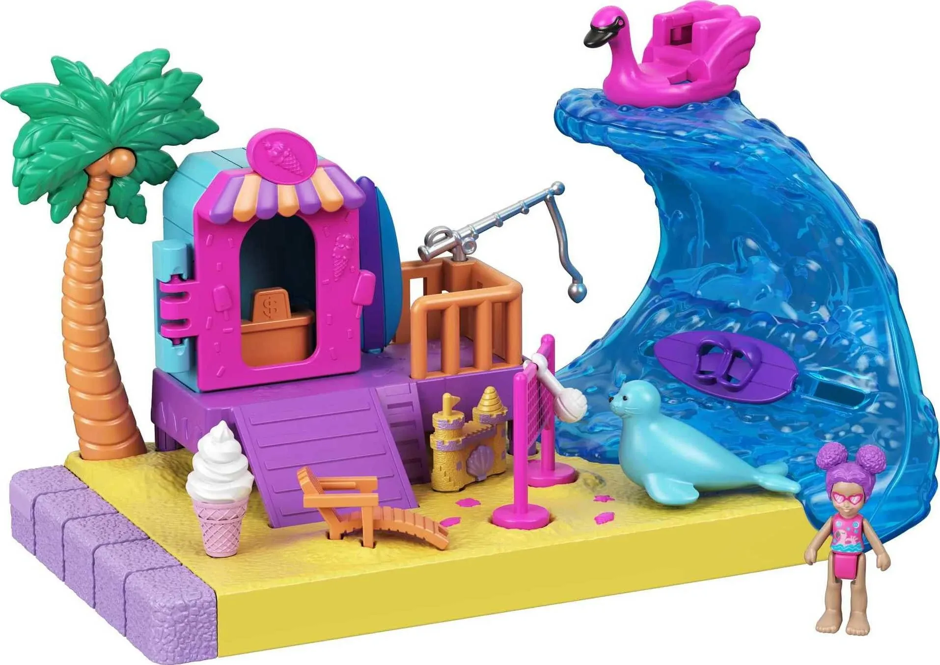 Polly Pocket Pollyville Sunshine Beach Playset