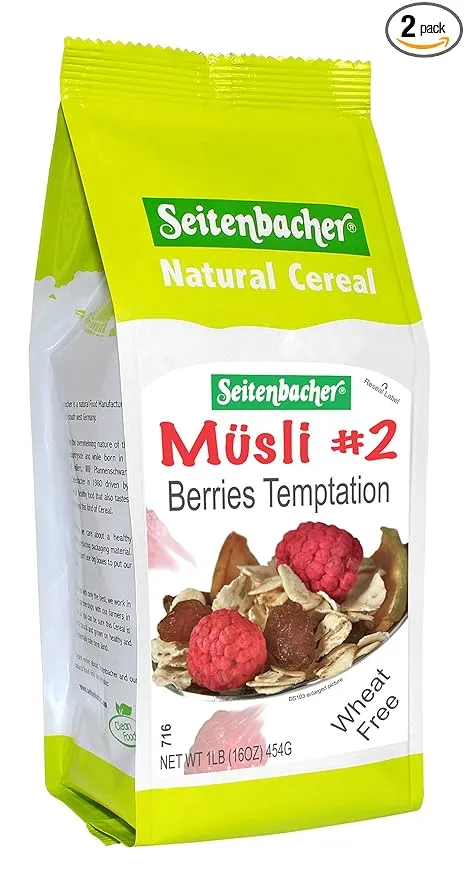 Seitenbacher All Natural Cereal #2 Musli Berries Temptation -- 1 lb - 2 pc