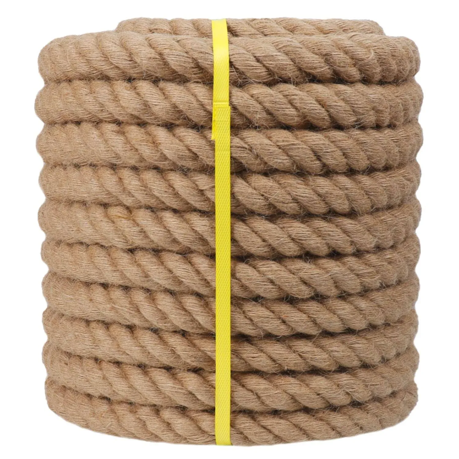 1-1/4 in x 100 ft Manila Rope Jute Rope Natural Hemp Rope for Docks Railing SALE