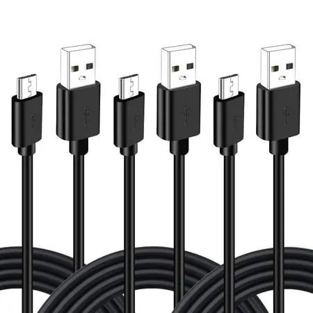 SIOCEN 10ft Micro USB Controller Charging Cable Cord