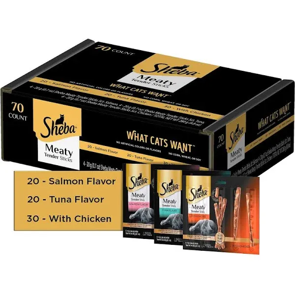 Sheba Perfect Portions Meaty Tender Sticks Variety Pack - 280 G