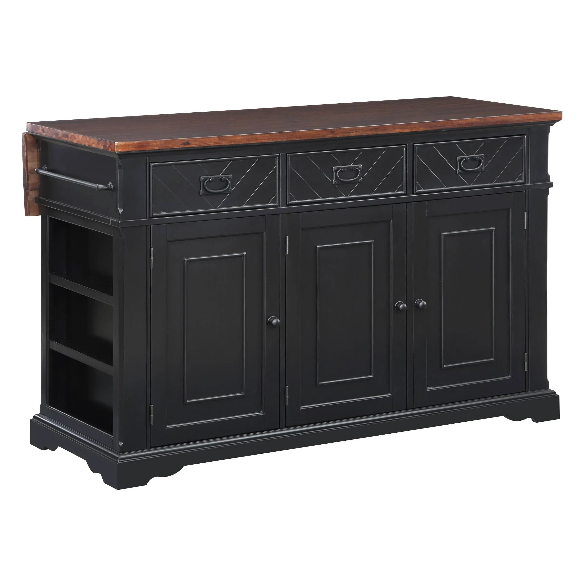 Palisade Kitchen Island - Black