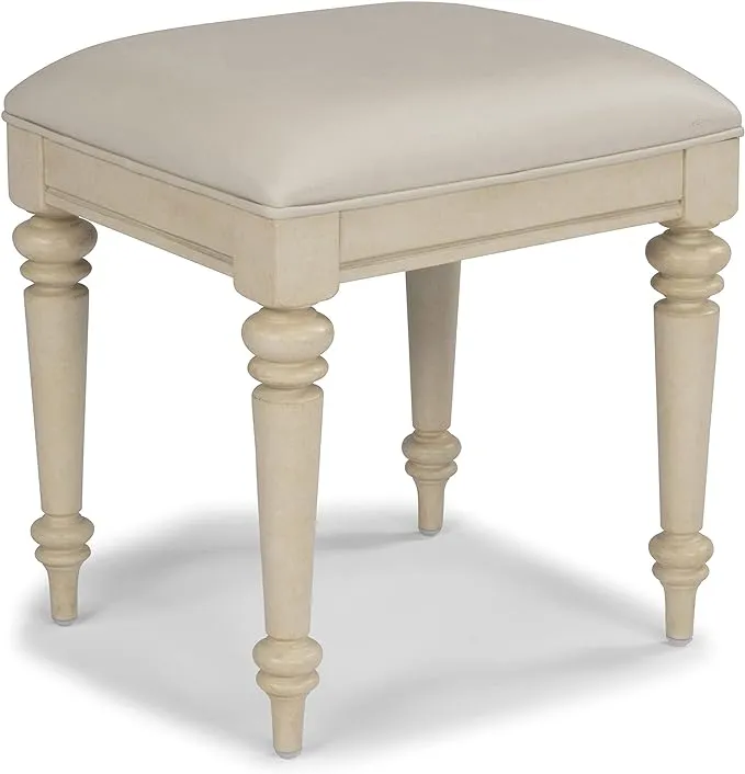 Homestyles Provence Vanity Bench, Off-White