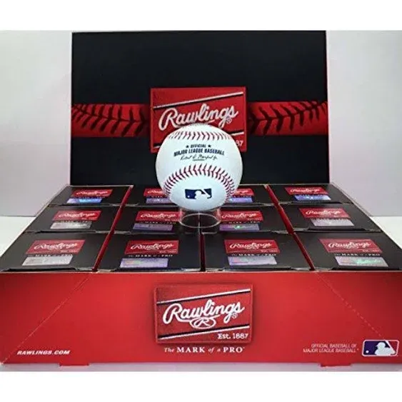 Rawlings Official Major League Leather Game Baseballs from (One Dozen)