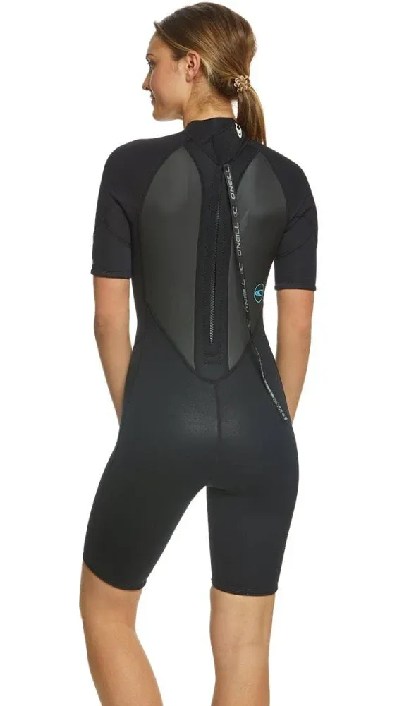 O'Neill Women's Reactor II 2mm Short Sleeve Back Zip Spring Wetsuit