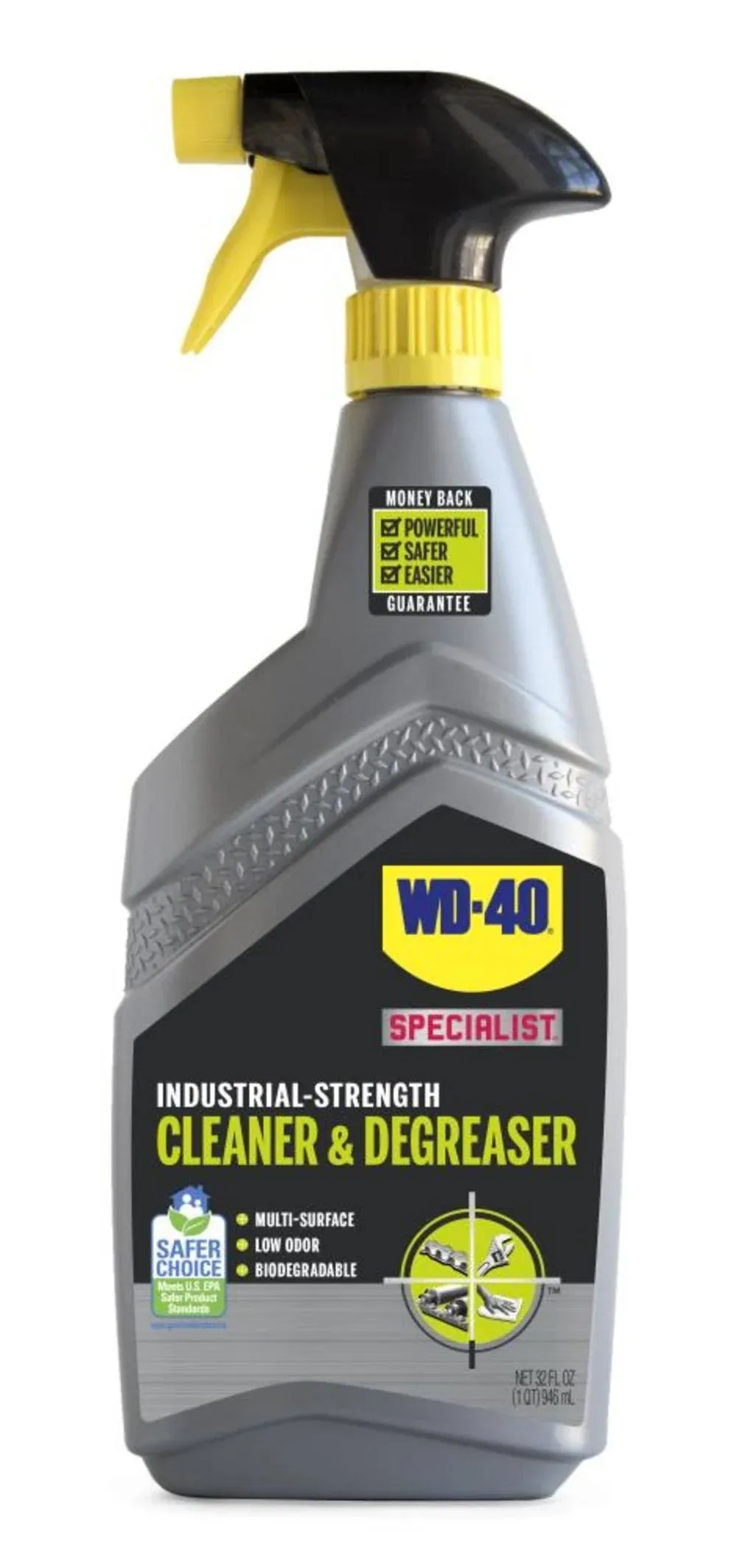 WD-40 Specialist Cleaner & Degreaser, Multi-Surface Cleaning Solution, Great for cleaning grills and grill parts, 32 OZ [Non-Aerosol Trigger]