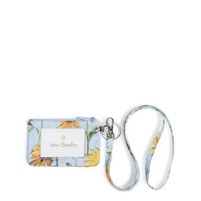 Vera Bradley Women's    Zip ID Lanyard Sunflower Sky