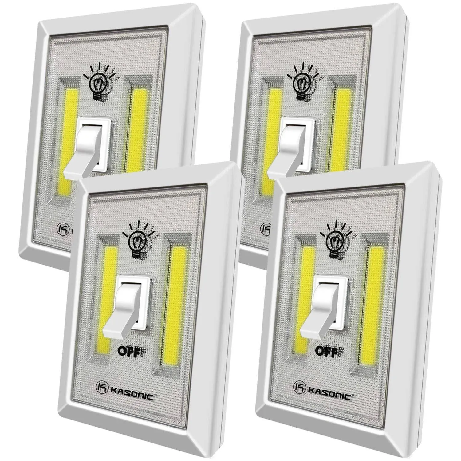 Kasonic 200 Lumen Cordless COB LED Night Light Switch