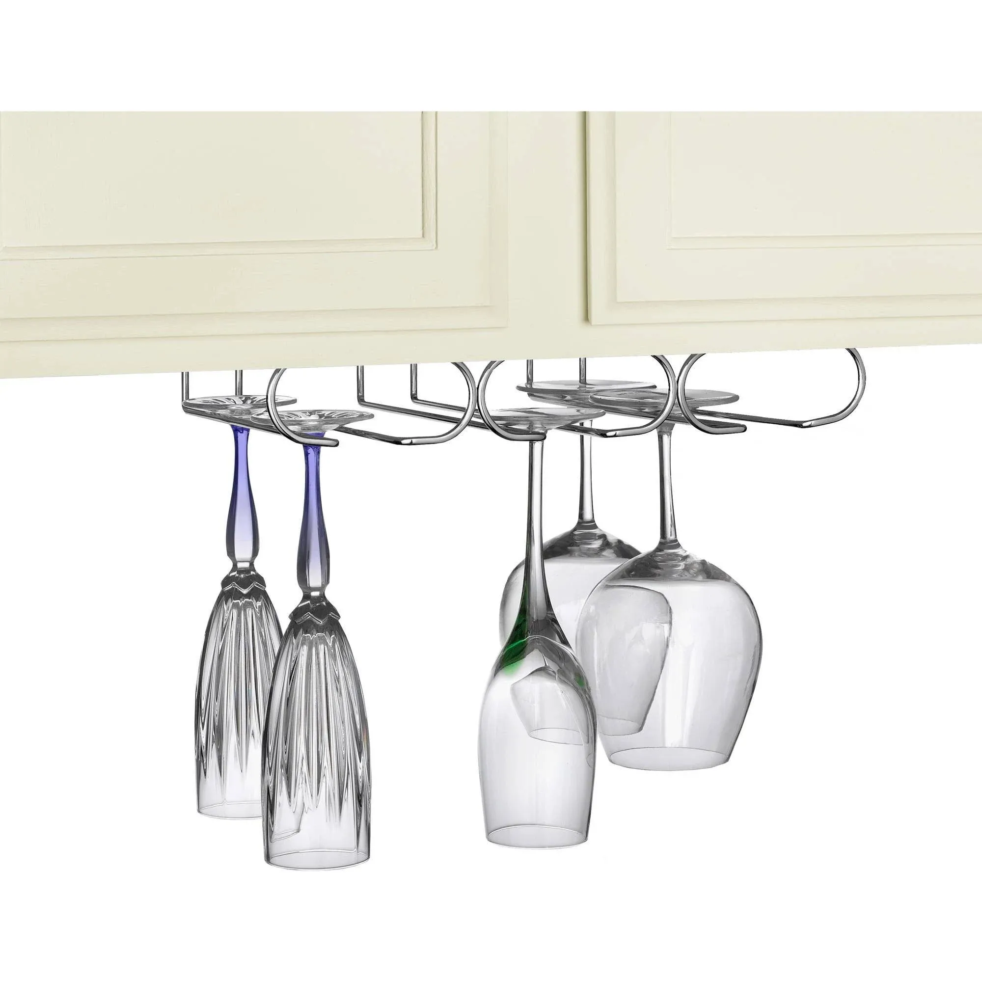 Spectrum Under Cabinet Triple Stemware Holder, Chrome