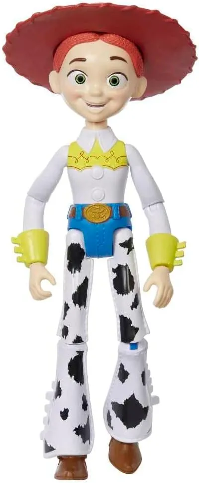 Mattel Disney and Pixar Toy Story Large Action Figure, Posable Jessie Collectible Toy in Signature Cowgirl Look with Removable Hat, 12-inch Scale