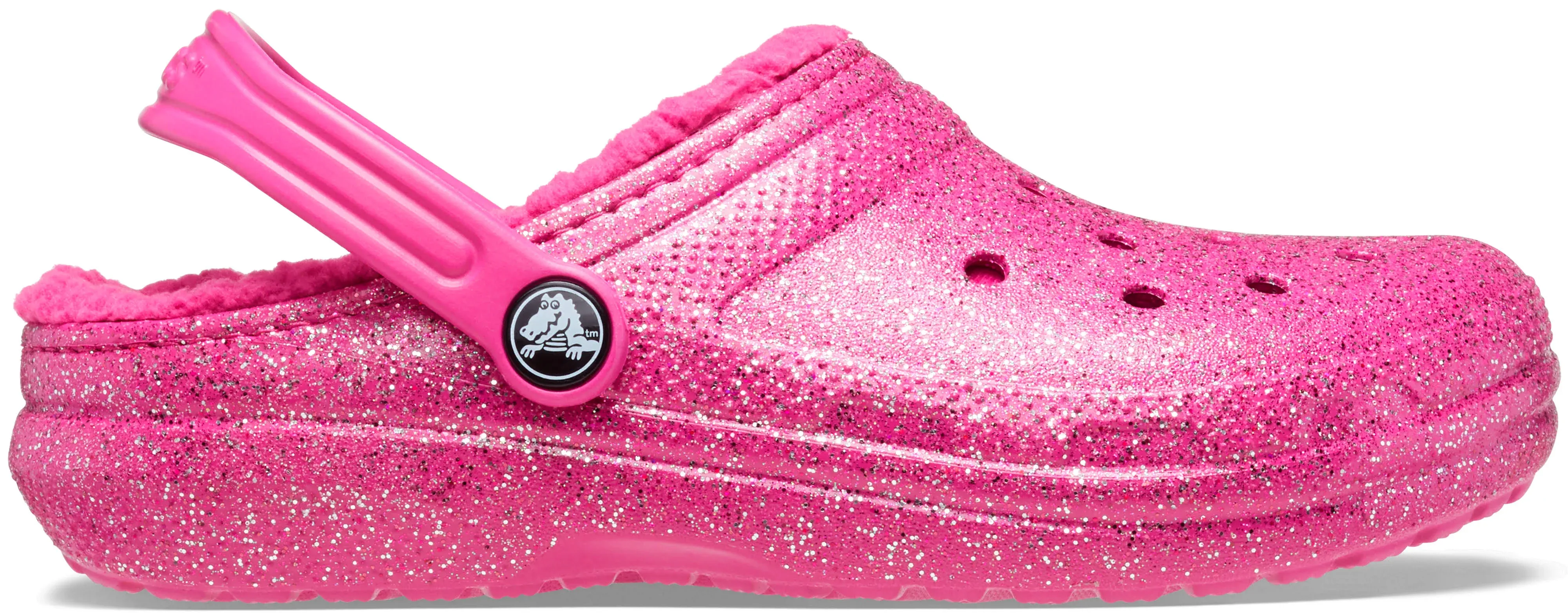 Crocs Toddler and Classic Glitter Lined Clog