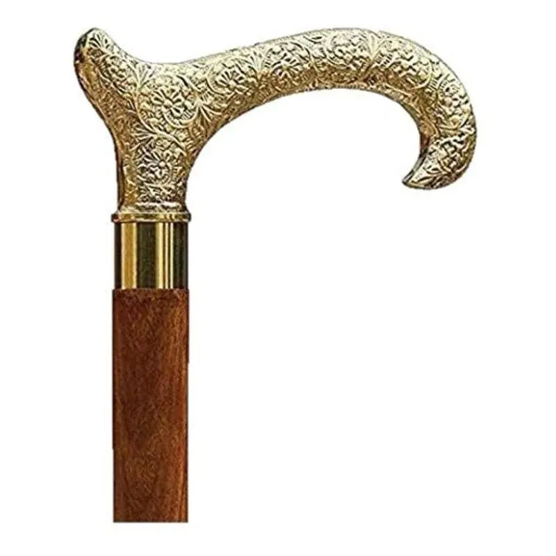 Craftngifts Premium Quality - Derby Canes and Walking Sticks with Brass Handle ...