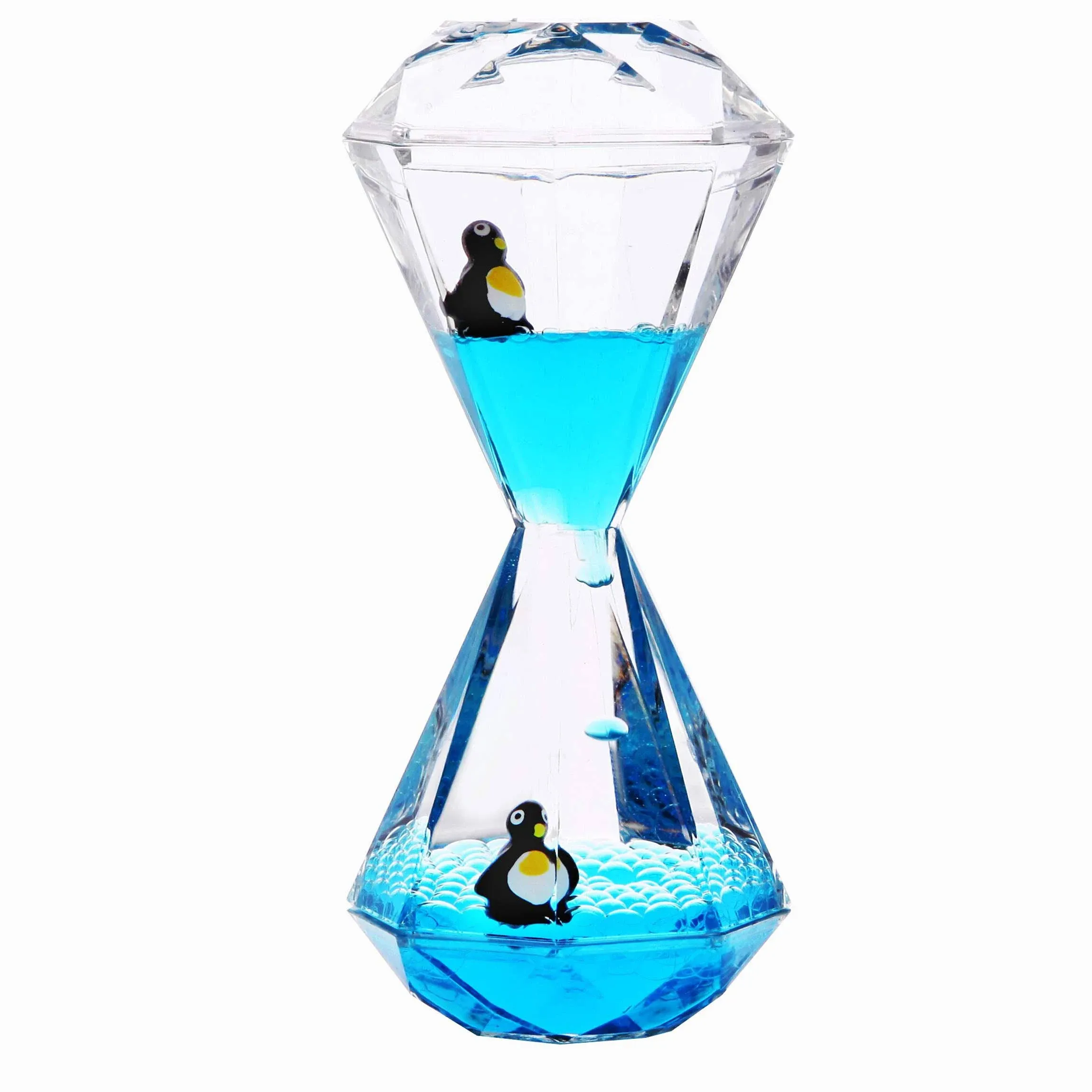 Yue Motion Liquid Motion Bubbler Timer / Diamond Shaped Liquid Timer for Fidget ...