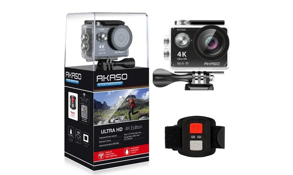 Akaso EK7000 4K Wifi Action Camera Ultra HD Waterproof Camcorder 12mp