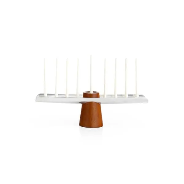 Nambe Classic Menorah 14 Inch - 4.75" x 15" x 3.75" - Bed Bath & Beyond - 38192111