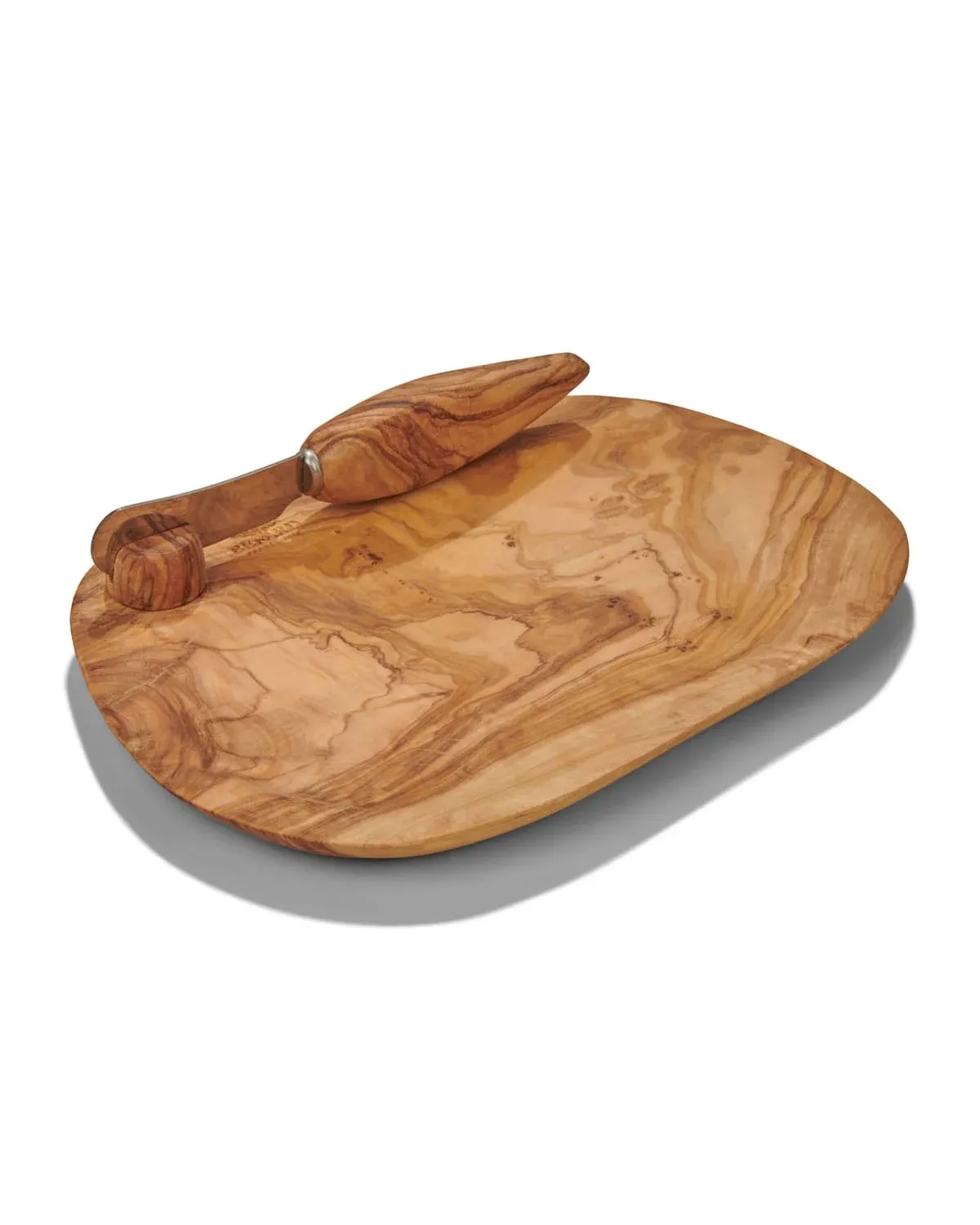 Berard France Olivewood Handcrafted Butter Dish & Knife 